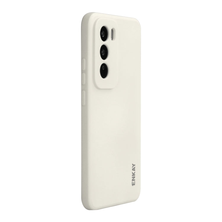 For OPPO Reno12 Pro ENKAY Liquid Silicone Soft Shockproof Phone Case(Beige) - Reno12 Pro Cases by ENKAY | Online Shopping UK | buy2fix