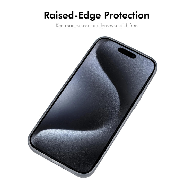 For iPhone 16 Pro ENKAY Hat-Prince Translucent Matte TPU Phone Case + 9H Big Arc Edge Film(White) - iPhone 16 Pro Cases by ENKAY | Online Shopping UK | buy2fix