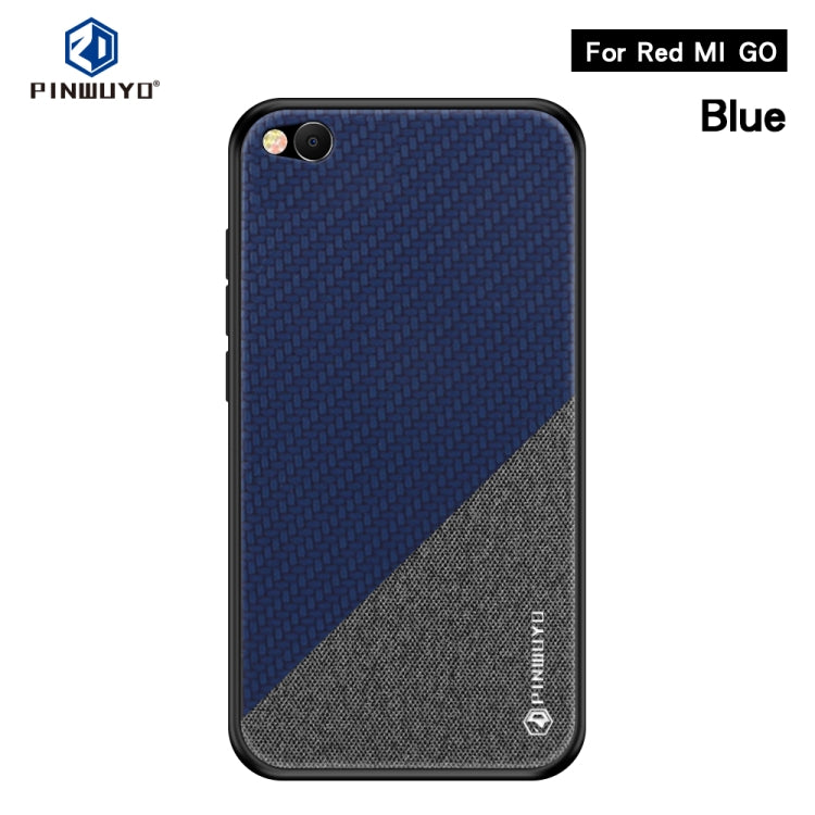 PINWUYO Honors Series Shockproof PC + TPU Protective Case for Xiaomi Redmi Go(Blue) - Xiaomi Cases by PINWUYO | Online Shopping UK | buy2fix