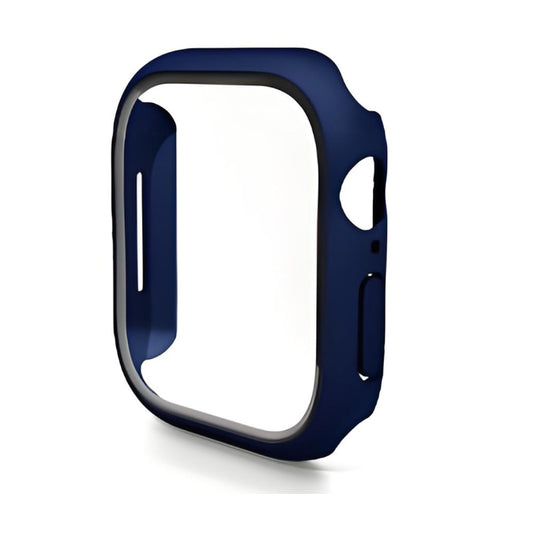 For Apple Watch Series 10 42mm ENKAY Hat-Prince PC Tempered Glass Film Integrated Watch Case(Midnight Blue) - Watch Cases by ENKAY | Online Shopping UK | buy2fix