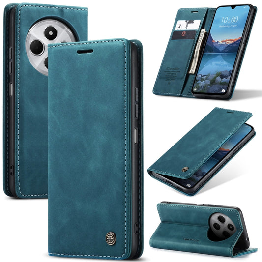 For Redmi 14C CaseMe 013 Multifunctional Horizontal Flip Leather Phone Case(Blue) - 14C Cases by CaseMe | Online Shopping UK | buy2fix