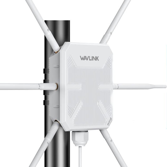 WAVLINK WN588HX3 AX3000 Outdoor WiFi Extender with 6 Antennas Dual Band WiFi Repeater, Plug:AU Plug - Wireless Routers by WAVLINK | Online Shopping UK | buy2fix