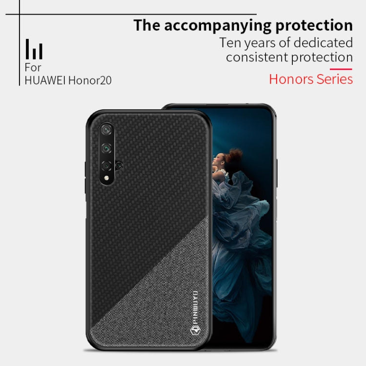 PINWUYO Honors Series Shockproof PC + TPU Protective Case for Huawei Honor 20(Brown) - Honor Cases by PINWUYO | Online Shopping UK | buy2fix