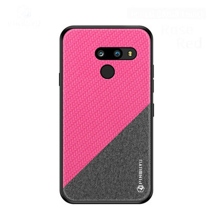 PINWUYO Hong Series Anti-fall TPU+ Chemical Fiber Cloth Protective Cover for LG G8 / G8 ThinQ(Red) - LG by PINWUYO | Online Shopping UK | buy2fix