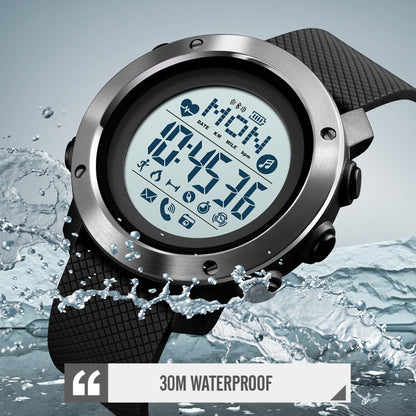 SKMEI 1511 Simple Bluetooth Men Smart Waterproof Compass Adult Smart Watch(Rubber Shell Army Green) - Sport Watches by SKMEI | Online Shopping UK | buy2fix