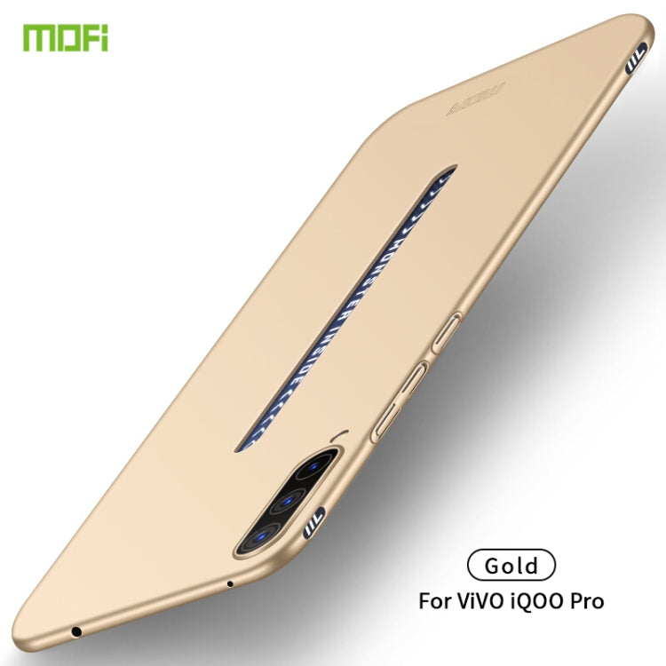 For ViVO iQOO Pro MOFI Frosted PC Ultra-thin Hard Case(Gold) - vivo Cases by MOFI | Online Shopping UK | buy2fix