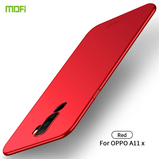 For  OPPO A11x MOFI Frosted PC Ultra-thin Hard Case(Red) - OPPO Cases by MOFI | Online Shopping UK | buy2fix