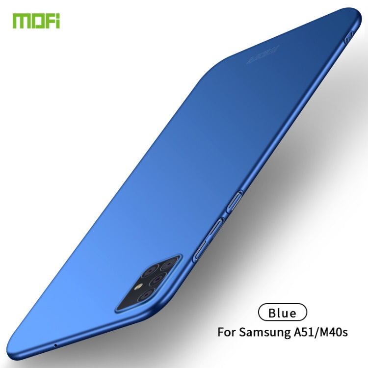 For Galaxy A51 MOFI Frosted PC Ultra-thin Hard Case(Blue) - Galaxy Phone Cases by MOFI | Online Shopping UK | buy2fix