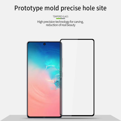 For Galaxy A91 / S10 Lite MOFI 9H 2.5D Full Screen Tempered Glass Film(Black) - Galaxy Tempered Glass by MOFI | Online Shopping UK | buy2fix