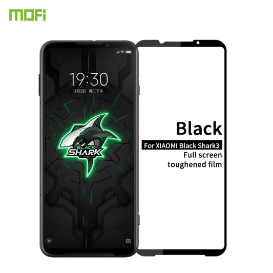 For Xiaomi Black Shark 3 MOFI 9H 2.5D Full Screen Tempered Glass Film(Black) -  by MOFI | Online Shopping UK | buy2fix