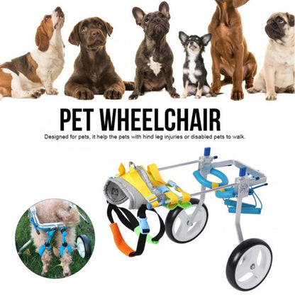 Pet Wheelchair Disabled Dog Old Dog Cat Assisted Walk Car Hind Leg Exercise Car For Dog/Cat Care, Size:S - Training Aids by buy2fix | Online Shopping UK | buy2fix