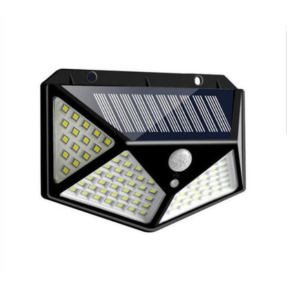 2 PCS  100 LEDs Outdoor Patio Solar Induction Wall Light Adjustable Balcony Garden Lighting Small Street Light - Solar Lights by buy2fix | Online Shopping UK | buy2fix