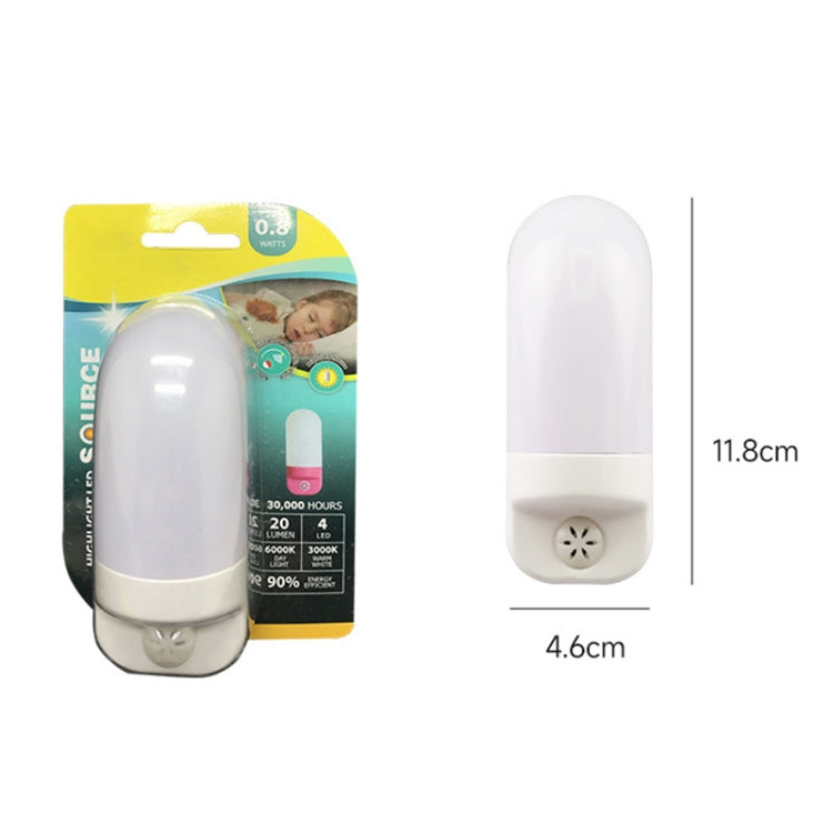 A88 Intelligent Light Sensing LED Bedside Lamp Corridor Aisle Night Light, Plug:AU Plug(Whiite) - Sensor LED Lights by buy2fix | Online Shopping UK | buy2fix