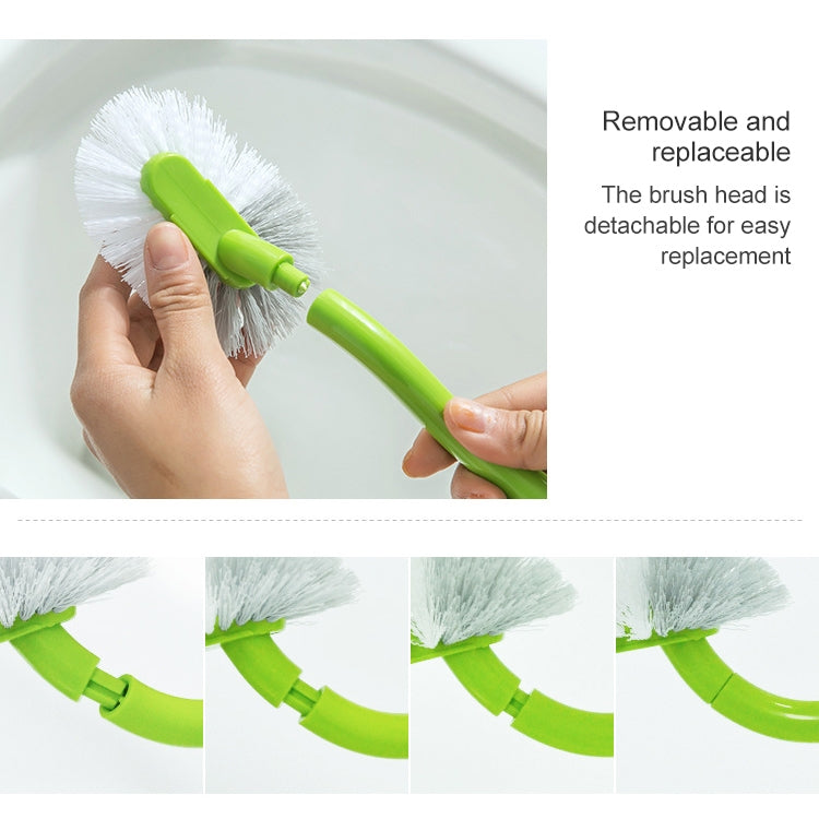 Creative Grass Shape Toilet Brush Bathroom Long Handle Toilet Brush(White) - Cleaning Tools by buy2fix | Online Shopping UK | buy2fix