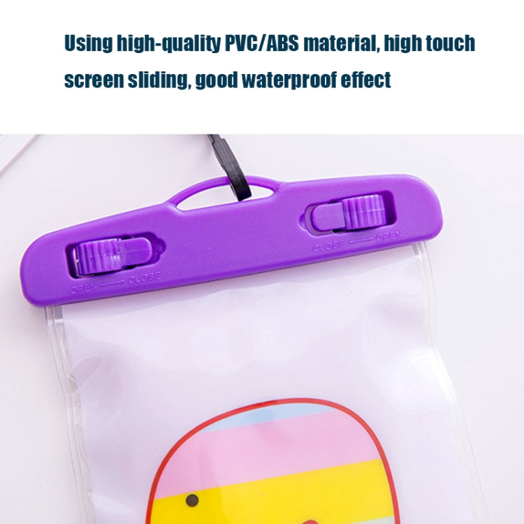 10 PCS Large Outdoor Photo Transparent Waterproof Cartoon Mobile Phone Bag, Style:Little Yellow Deer - Waterproof Bag by buy2fix | Online Shopping UK | buy2fix