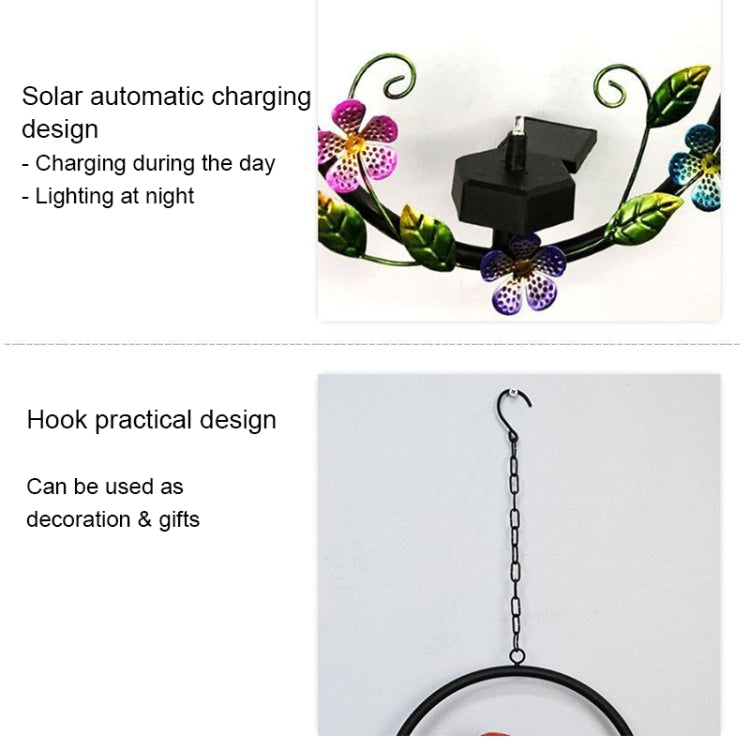 Owl Shape Solar Lawn Light Garden LED Pendant Light(Brown) - Solar Lights by buy2fix | Online Shopping UK | buy2fix