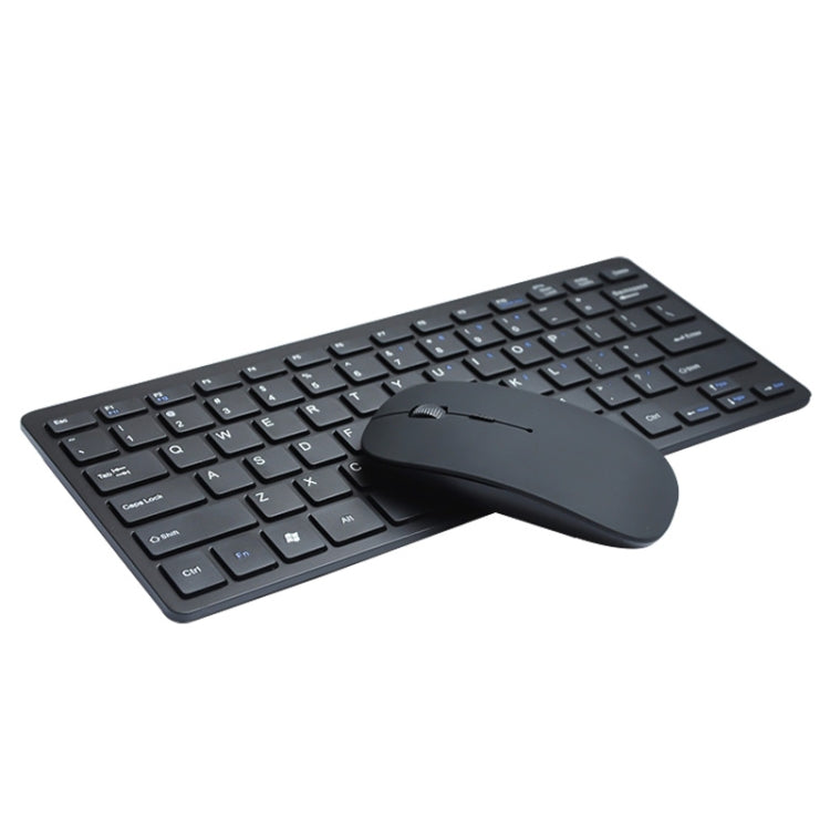 X5 Ultra-Thin Mini Wireless Keyboard + Wireless Mouse Set, Support Win / Android / IOS System(Black) - Universal Keyboard by buy2fix | Online Shopping UK | buy2fix