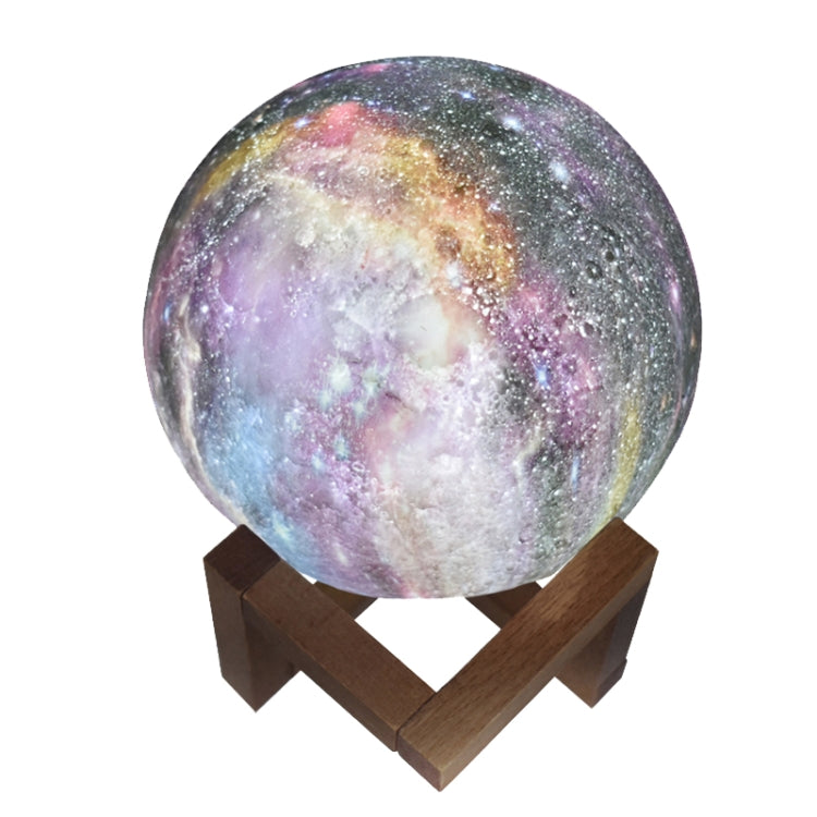 1W 3D Moon Lamp Children Gift Table Lamp Painted Starry Sky LED Night Light, Light color: 20cm Touch Control 7-colors - Night Lights by buy2fix | Online Shopping UK | buy2fix