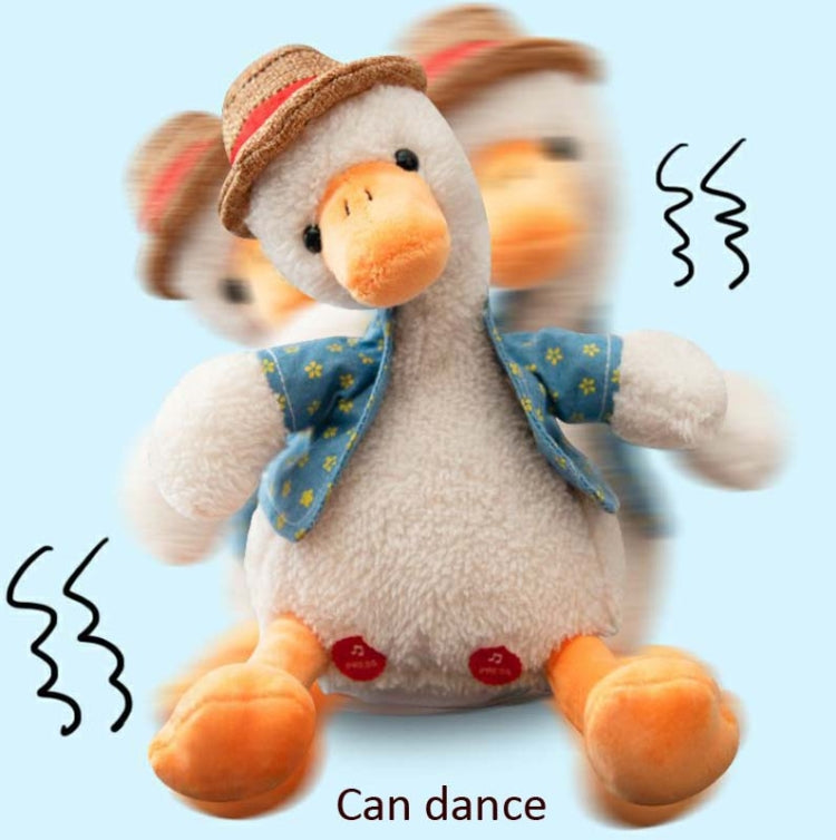 Repeat Duck Tricky Duck Learn Talking Singing Plush Duck Toy, Style:Battery Powered - Electronic Pets by buy2fix | Online Shopping UK | buy2fix