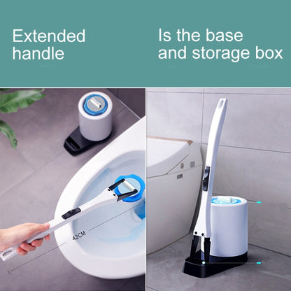 Disposable Toilet Brush Set Simple Disposable Cleaning Brush Household With Cleaning Liquid Toilet Brush With 10 Cleaning Heads - Cleaning Tools by buy2fix | Online Shopping UK | buy2fix