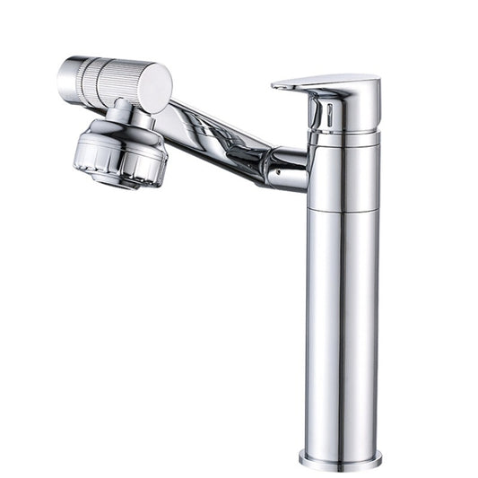 Universal Swivel Faucet Bathroom Hot & Cold Dual-Out Mode Faucet, Specification: High HT-805065-1 - Faucets & Accessories by buy2fix | Online Shopping UK | buy2fix