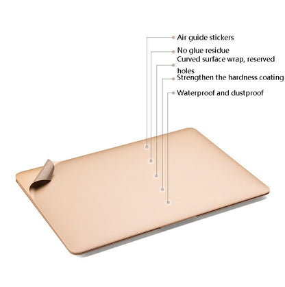 JRC Laptop Film Computer Top Shell Body Protection Sticker For MacBook Air 13.3 inch A1932 (2018)(Champagne Gold) - Protector Sticker by JRC | Online Shopping UK | buy2fix