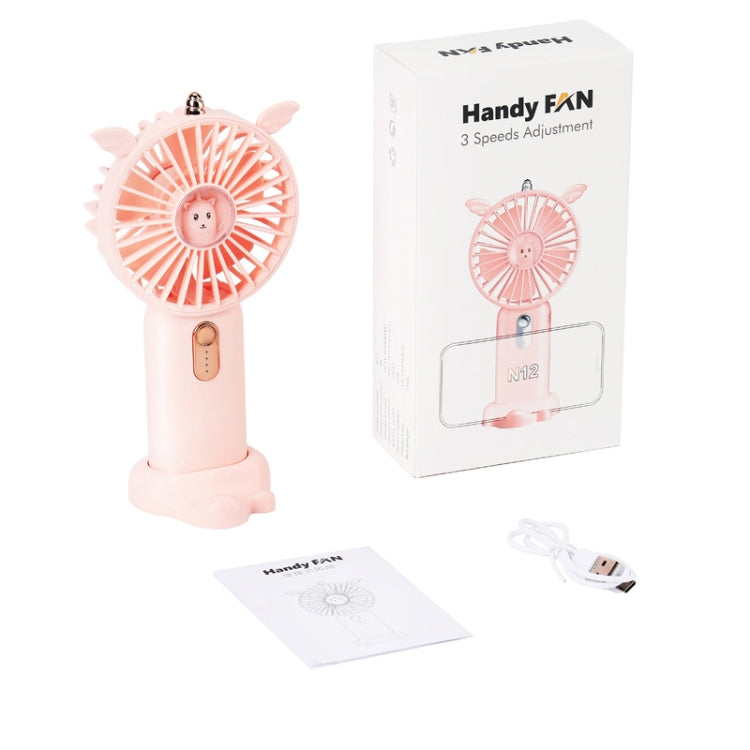 N12 Office Desktop USB Handheld Mini Fan, Fan diameter: 3000 MAH(Jade Green) - Electric Fans by buy2fix | Online Shopping UK | buy2fix