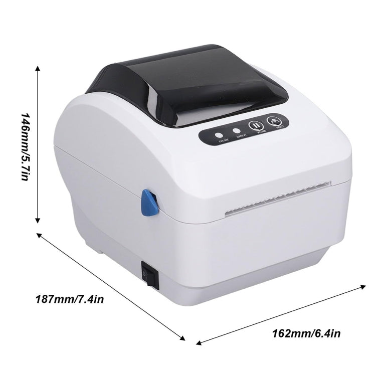 Xprinter XP-320B 80mm Thermal Barcode Supermarket Cashier Label Printer, Spec: USB+Bluetooth(UK Plug) - Printer by Xprinter | Online Shopping UK | buy2fix
