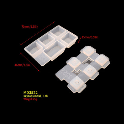 2 PCS DIY Keycap Silicone Mold OEM Mechanical Keyboard Silicone Mold, Style: MD3522 - Arts & Crafts by buy2fix | Online Shopping UK | buy2fix