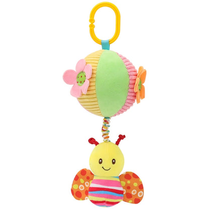 Stroller Drawstring Cloth Ball Toy Baby Soothing Hand Grab Ball Plush Bed Bell Lathe Pendant(Be) - Baby Toys by buy2fix | Online Shopping UK | buy2fix