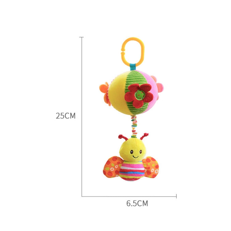 Stroller Drawstring Cloth Ball Toy Baby Soothing Hand Grab Ball Plush Bed Bell Lathe Pendant(Be) - Baby Toys by buy2fix | Online Shopping UK | buy2fix