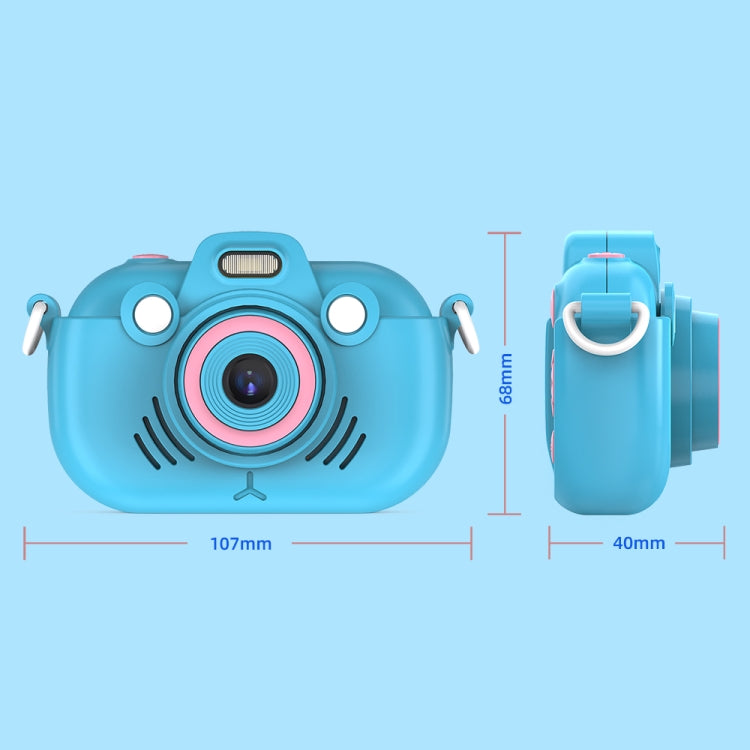 DC502 2.4-Inch 16X Zoom 2.7K Video Recording Children Digital Camera, Color: Blue No Card(US Plug) - Children Cameras by buy2fix | Online Shopping UK | buy2fix