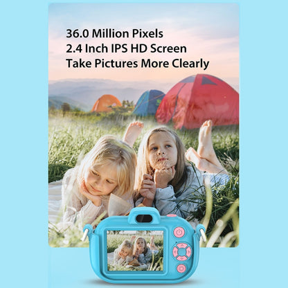 DC502 2.4-Inch 16X Zoom 2.7K Video Recording Children Digital Camera, Color: Pink + 32G(US Plug) - Children Cameras by buy2fix | Online Shopping UK | buy2fix