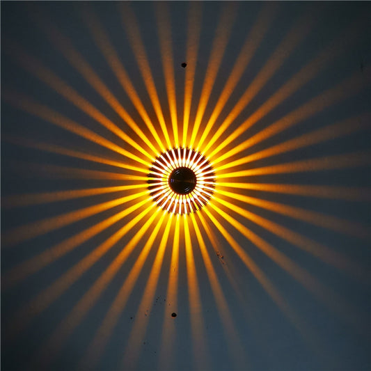 LED Aluminum Aisle Light Sunflower Corridor Lamp Decorative Light, Power source: Invisible Installation 1W(Yellow) - Novelty Lighting by buy2fix | Online Shopping UK | buy2fix