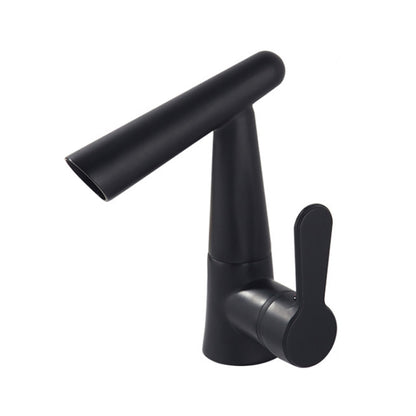 Qylt001 Horn Shape Vanity Faucet(Black) - Faucets & Accessories by buy2fix | Online Shopping UK | buy2fix