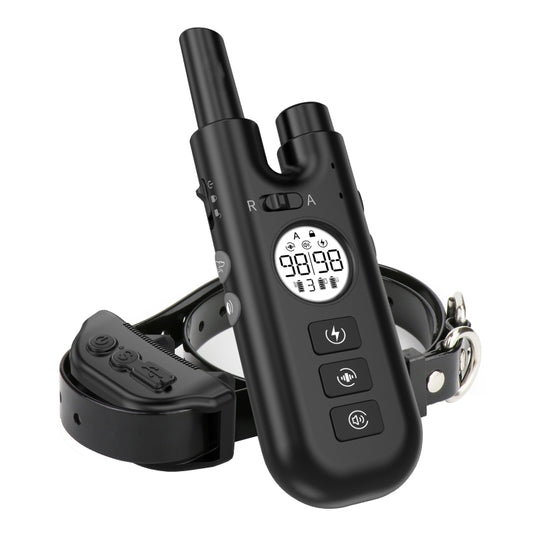 Intelligent Remote Control Dog Trainer Automatic Barking Stop Collar(Black) - Training Aids by buy2fix | Online Shopping UK | buy2fix