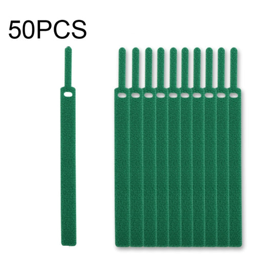 50 PCS Needle Shape Self-adhesive Data Cable Organizer Colorful Bundles 12 x 145mm(Green) - Cable Organizer by buy2fix | Online Shopping UK | buy2fix