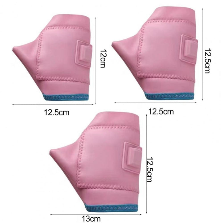 1 Pair Adjustable Temperature Rechargeable Intelligent Electric Heating Gloves Half Finger Gloves, Size: L(Pink) - Safety Gloves by buy2fix | Online Shopping UK | buy2fix