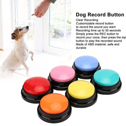 Pet Communication Button Dog Vocal Box Recording Vocalizer, Style: Recording Model(Green) - Training Aids by buy2fix | Online Shopping UK | buy2fix