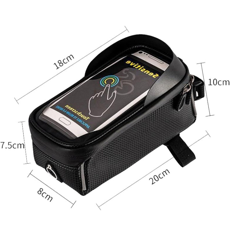 Bicycle Riding Front Beam Bag Mobile Phone Touch Screen Waterproof Storage Bag Without Packaging Box - Bicycle Bags by buy2fix | Online Shopping UK | buy2fix