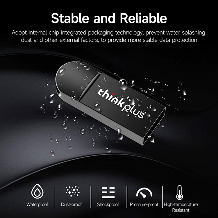 Lenovo ThinkPlus MU222 2.0 Business Office U Disk, Capacity: 8GB(Black) - USB Flash Drives by Lenovo | Online Shopping UK | buy2fix