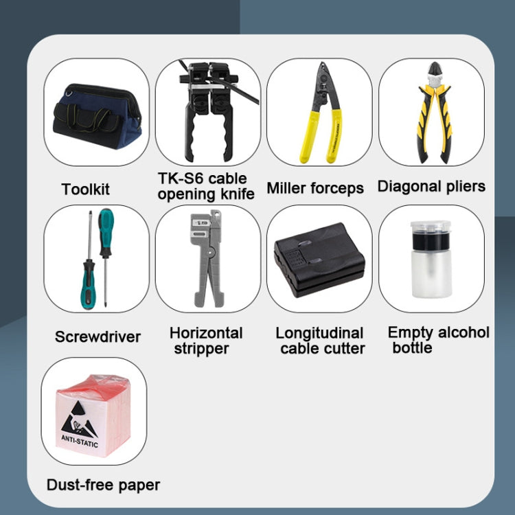 YH-G10  10-in-1 Fiber Optic Tool Kit TK-S6 Cable Knife and Stripping Kit - Lan Cable and Tools by buy2fix | Online Shopping UK | buy2fix