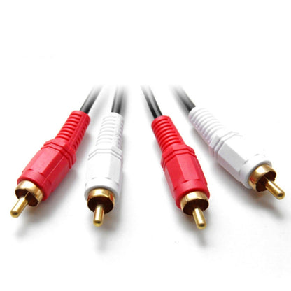 5m Double Lotus Audio Cable RCA Two-To-Two Power Amplifier Audio Cable - RCA Cable by buy2fix | Online Shopping UK | buy2fix