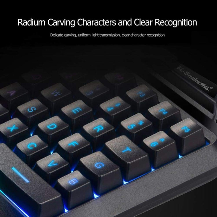 K-Snake G92 Single Small Keyboard Mobile Games Luminous Robotic Machine Sensory Game Keyboard(Black) - Mini Keyboard by buy2fix | Online Shopping UK | buy2fix