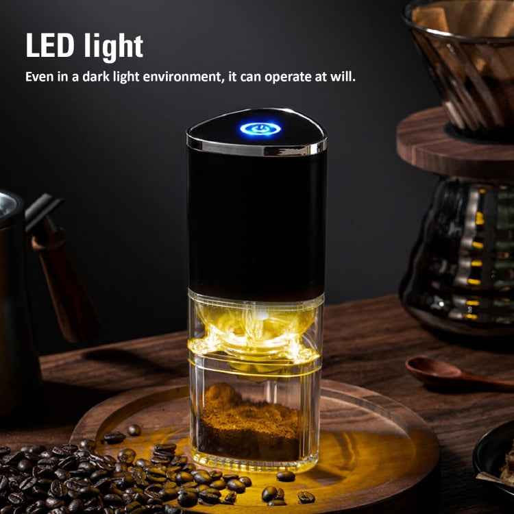 Coffee Electric Grinder Magnetic Snap-on Stainless Steel Blades Kitchen Gadgets(Black) - Coffee Tools by buy2fix | Online Shopping UK | buy2fix