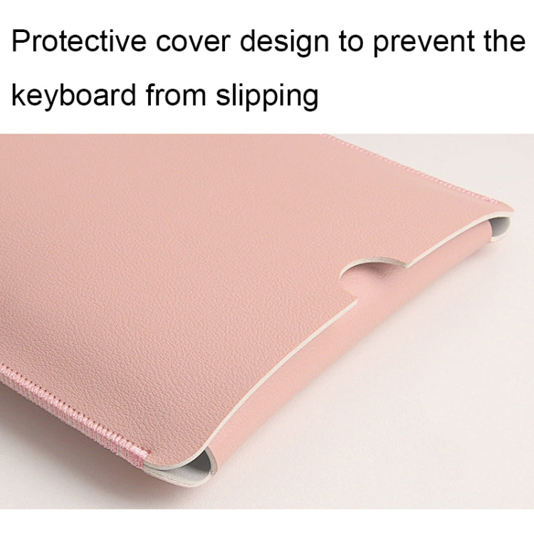 For Logitech K380 Leather Keyboard Thin and Lightweight Portable Liner Bag Waterproof Protective Cover(Pink) - Other by buy2fix | Online Shopping UK | buy2fix