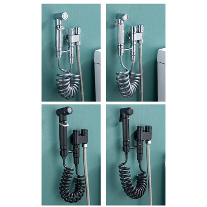 Toilet Mate Booster Flusher Toilet Cleaning Shower Set, Specification: Electroplated ABS Model - Shower Head by buy2fix | Online Shopping UK | buy2fix