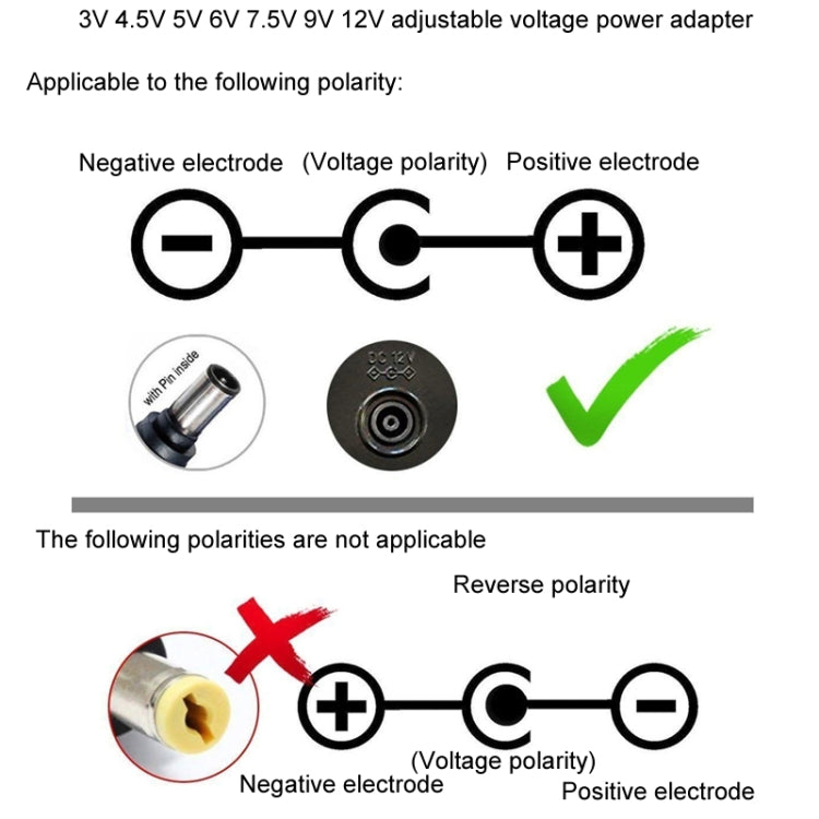 30W USB Interface Adjustable Power Adapter With Power Monitoring LED Light, Specification: EU Plug - Power Supplies by buy2fix | Online Shopping UK | buy2fix