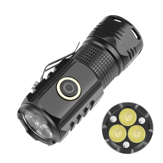 3LED Strong Light TYPE-C Charging Convenient Mini Multi-Function Flashlight(With USB Cable No Battery) - Mini Flashlight by buy2fix | Online Shopping UK | buy2fix