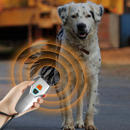 Ultrasonic Dog Repeller Stop Barker Dual Probe High Power Repeller Handheld Dog Trainer(Black) - Training Aids by buy2fix | Online Shopping UK | buy2fix